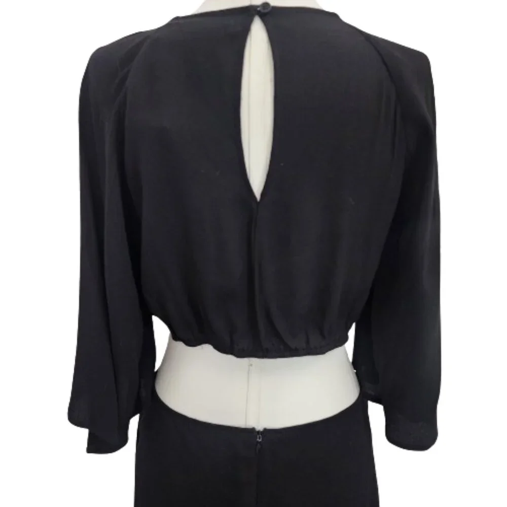 Reformation Benny Cutout Crepe Midi Dress - Picture 7 of 13